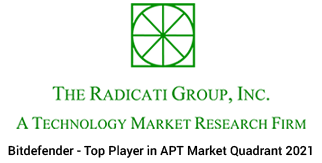 Radicati Group - toppspelare 2021 för avancerat hotskydd