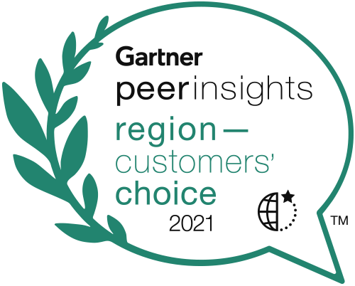 Gartner Peer Insights – Customer Recognition Choice 2021-priset