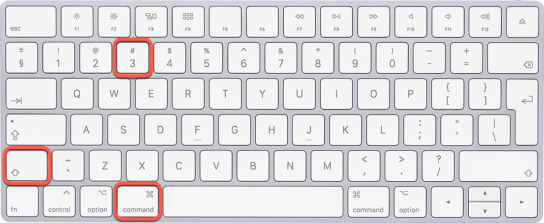 Ta en skärmavbild på Mac: Kommando  Skift  3