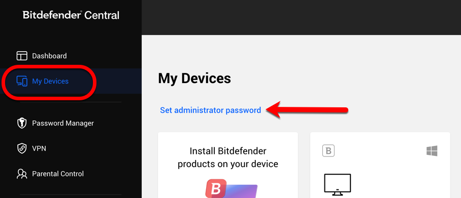 Hur man återställer eller tar bort lösenordet för Bitdefender-inställningar