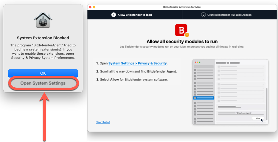 Installera Bitdefender Antivirus for mac på Ventura