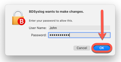 Hur genereras en BDsys-logg på Mac - kontolösenord
