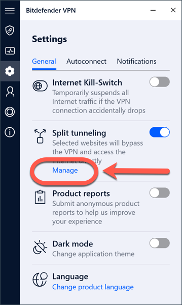 Vad gör du om en App inte fungerar med Bitdefender VPN? - Split Tunneling