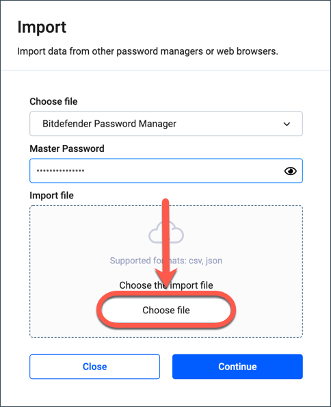 Hur du förbereder en CSV-fil för att överföra data till Bitdefender Password Manager