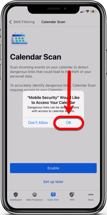 Scam Alert för iOS